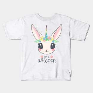 I'm A Unicorn - Bunny Kids T-Shirt